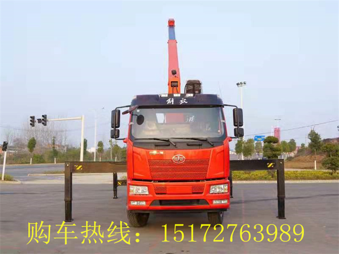 国六解放单桥三一8吨吊机